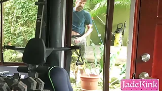 Daddy took me down bedroom from kitchen and creampied my wet pussy